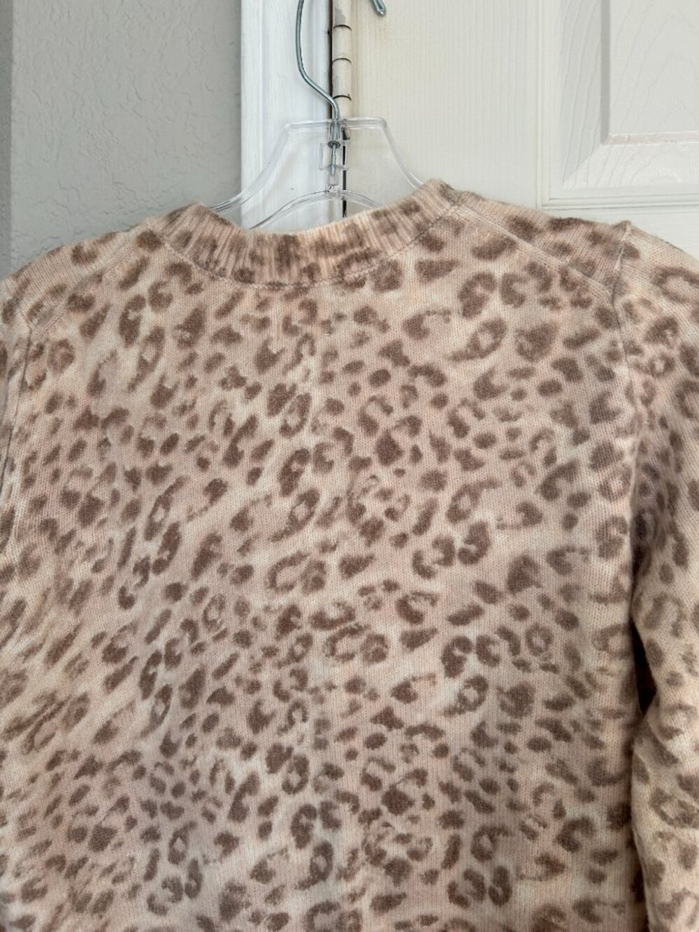 Aerie Softest Classic Leopard Print Button Front Cardigan - Beige/Brown - Size S - Picture 11 of 14